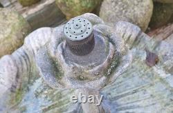 Fontaine d'eau de jardin en plomb antique Coquillage et coquille