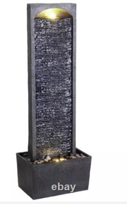 Fontaine d'eau en pierre LED Peaktop pour jardin extérieur RJ-19041-UK