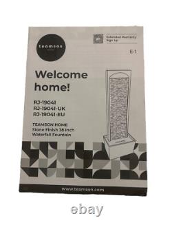 Fontaine d'eau en pierre LED Peaktop pour jardin extérieur RJ-19041-UK