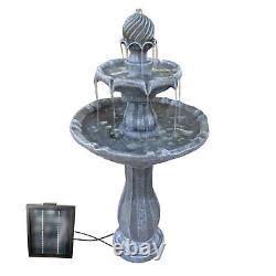 Fontaine d'eau extérieure avec éclairage LED - Ensemble de fontaine intérieure avec lumières LED