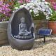 Fontaine D'eau Hybride Intelligent De Jardin Buddha Alimentée Par L'énergie Solaire