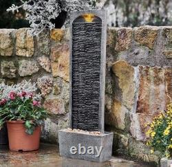 Fontaine d'eau intérieure extérieure Teamson Home avec lumière LED - Nouvelle boîte endommagée