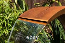 Fontaine de Jardin Sentosa Cascade en Acier Corten Sans Réservoir H65cm