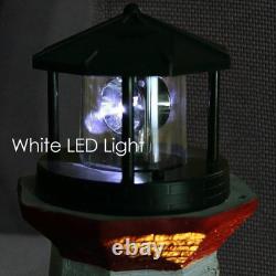 Fontaine de Jardin en Forme de Phare avec LED Cascadant pour Décoration d'Extérieur et de Patio