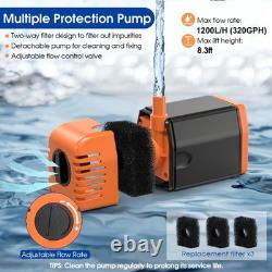 Fontaine de bassin solaire Biling 25W 1200L/H pompe à eau solaire avec filtre