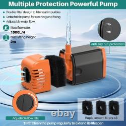 Fontaine de bassin solaire Biling 35W 1500L/H pompe à eau alimentée par énergie solaire