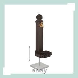 Fontaine de colonne jardin robinet antique ornemental caractéristique d'eau sur pied patio 77 cm