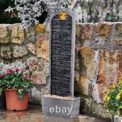 Fontaine de jardin Teamson Home avec éclairage LED, pompe, fontaine intérieure et extérieure