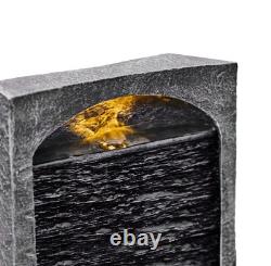 Fontaine de jardin Teamson Home avec lumières LED et pompe, grande fontaine de jardin