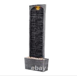 Fontaine de jardin Teamson Home avec lumières LED et pompe, grande fontaine de jardin