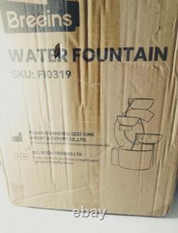 Fontaine de jardin à 4 niveaux Breeins avec LED, 86 cm, ornement de patio à cascades