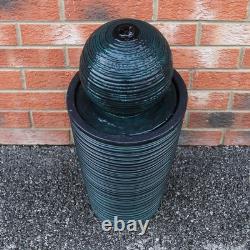 Fontaine de jardin à eau alimentée par énergie solaire pour jardin extérieur