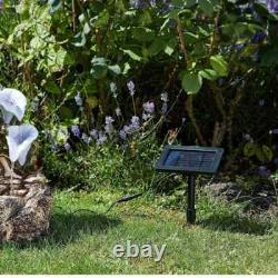 Fontaine de jardin décorative alimentée par énergie solaire, statue décorative, ornement 45 cm