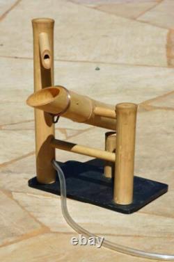 Fontaine de jardin en eau à bascule en bambou 12 Shishi-odoshi magnifiquement conçue