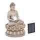 Fontaine De Jardin Solaire Avec Figurine Assise De Bouddha Et éclairage Led - Caractéristique D'eau Solaire