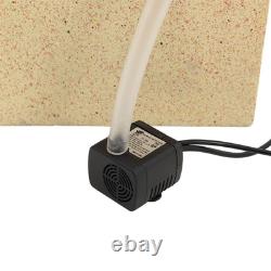 Fontaine extérieure à énergie solaire avec éclairage LED, élément d'eau de jardin, statue en cascade