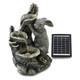 Fontaine Solaire Décorative Pour Jardin Avec Led - Caractéristique D'eau En Forme De Lapin
