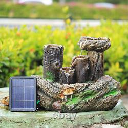 Fontaine solaire extérieure Lifelook, élément d'eau de jardin paysager, décoration de statue de jardin
