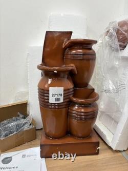 Fontaine solaire extérieure à 4 niveaux en urne cascade - Teamson