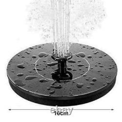 Fontaine solaire pompe flottante élément d'eau jardin piscine bain d'oiseaux étang extérieur Royaume-Uni