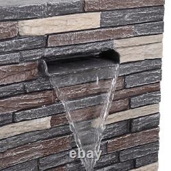 Fontaines d'extérieur, caractéristiques de cascade électrique, décoration de jardin en cascade