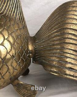 Grand Étang Ouvert À La Bouche Pour L'eau De Fontaine De Sculpture Koi Fish Vintage