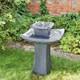 Grande Fontaine En Pagode Solaire Pour Jardin Avec Bassin à Oiseaux