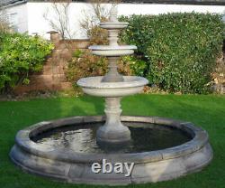 Grande Piscine De Cambridge Surround 3 Étages Edwardian Water Fountain Garden Featur