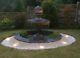 Grande Piscine Laurel Surround Edwardian Boule Fontaine D'eau Jardin Featur