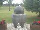Granery Tub Ball Stone Fontaine D'eau Caractéristiques Jardin Ornement