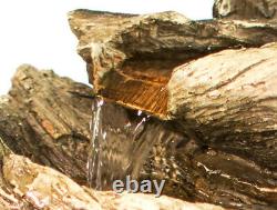 Jardin Cascade Caractéristiques De L'eau Lumières Cherokee Falls 3 Étages Fontaine Ambienté 56cm
