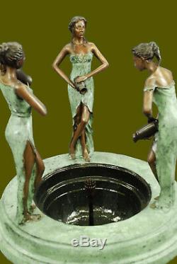 Jardin / Extérieur / Jardin / Paysage 3 Femme Fontaine D'eau Sculpture En Bronze Vente