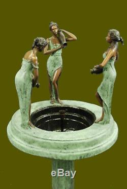 Jardin / Extérieur / Jardin / Paysage 3 Femme Fontaine D'eau Sculpture En Bronze Vente