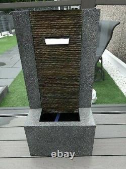 M&s Marks & Spencer Garden Water Fountain Feature With Lights New Rrp £249