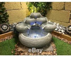 Mini Bols Jardin Contemporain Solar Caractéristiques De L'eau, Fontaine D'extérieur Great Value