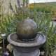 Pierre Ball Sphere Garden Patio Fontaine D'eau Caractéristique Ornement Pompe Solaire