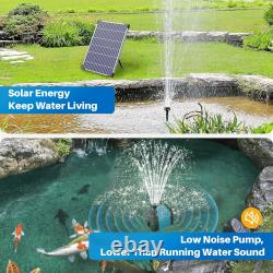 Pompe de fontaine à étang solaire 12W 450L/H avec filtre, élément d'eau de jardin