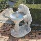 Saint Bernard Yard Garden Bubble Fontaine Chien Canine Eau Sculpture Statue