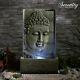 Serenity Bouddha Water Wall Feature Fontaine Autonome Contient 80cm Ornement De Jardin