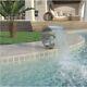 Silver Ammonite Water Feature Fountain Waterfall Jardin D’acier Contemporain