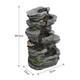 Statue En Résine De Fontaine Cascade éclairée Led Pour Jardin, Intérieur Et Extérieur