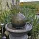 Stone Ball Sphere Garden Patio Fontaine D’eau Caractéristique Ornement Pompe Solaire