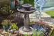 Versailles Water Feature Jardin Smart Solar Powered Cascade Fontaine Bronze Vieilli